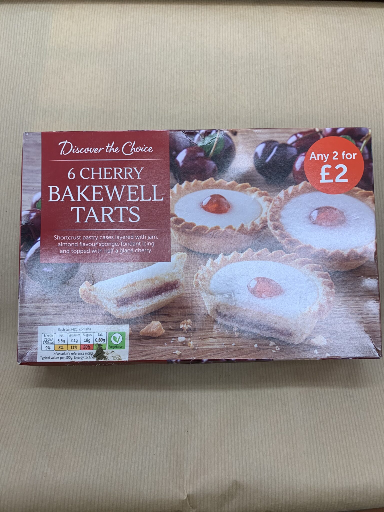 Cherry bakewell 6 pack Jacksons Fruit & Veg