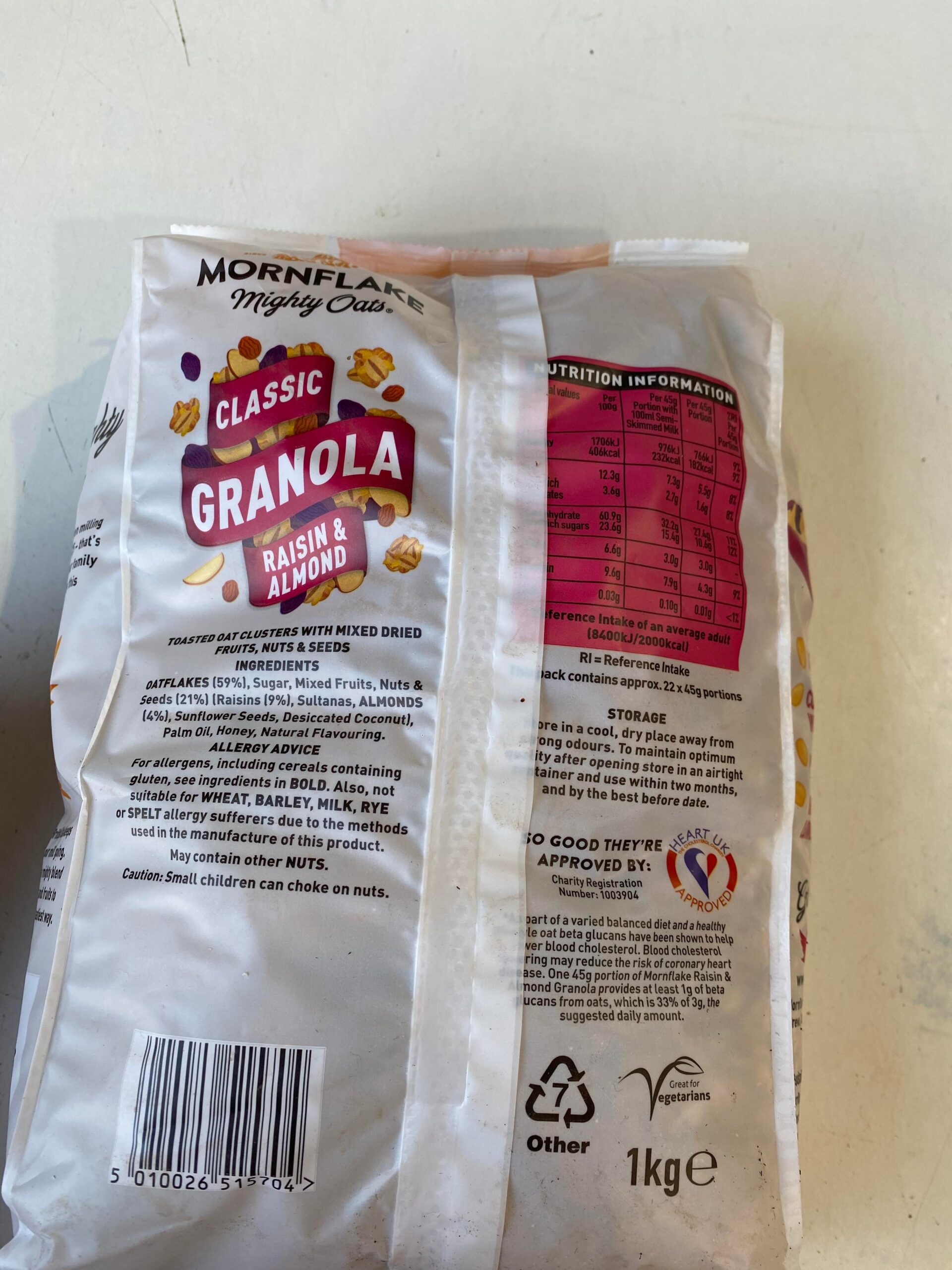 granola raisin and almond Jacksons Fruit & Veg