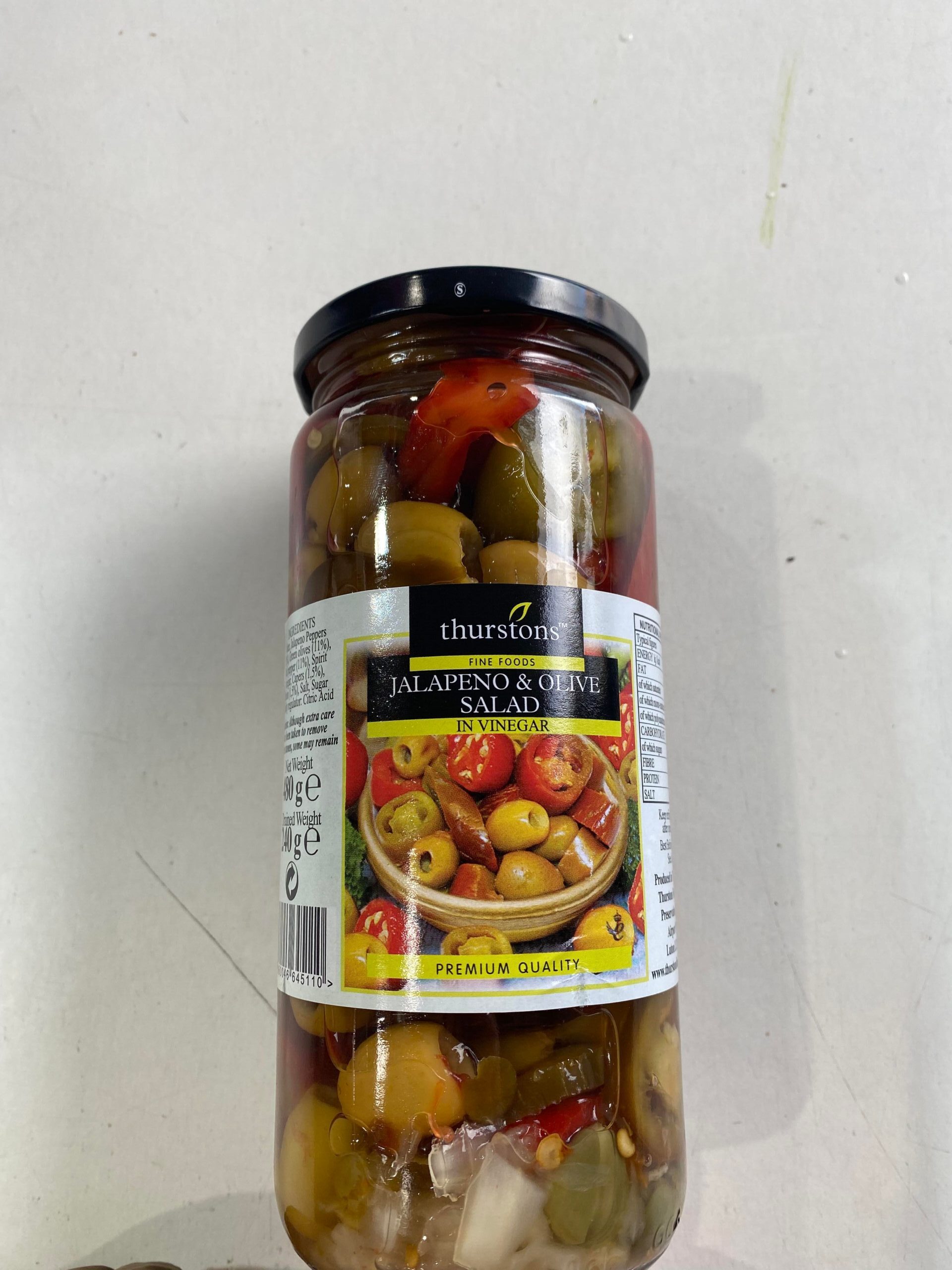 Jalapeno and Olive Salad in vinegar Jacksons Fruit & Veg